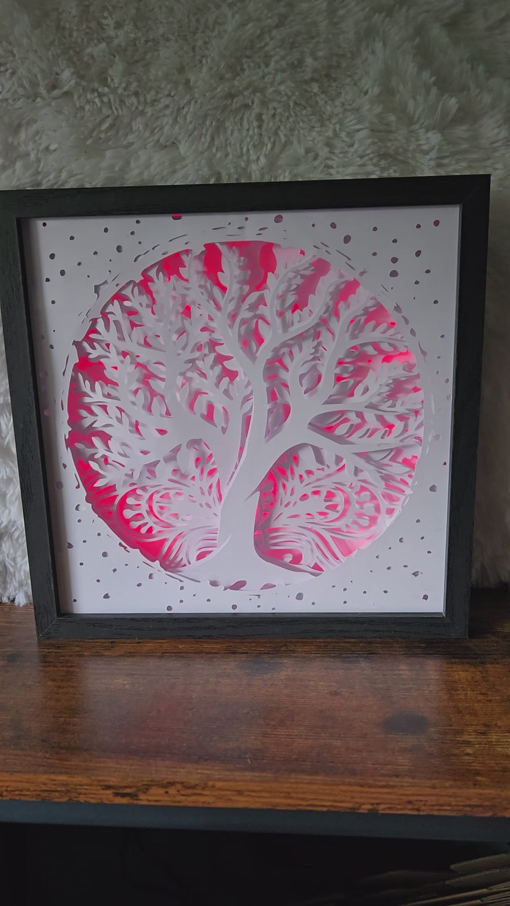 Illuminated 3D Shadow Box
