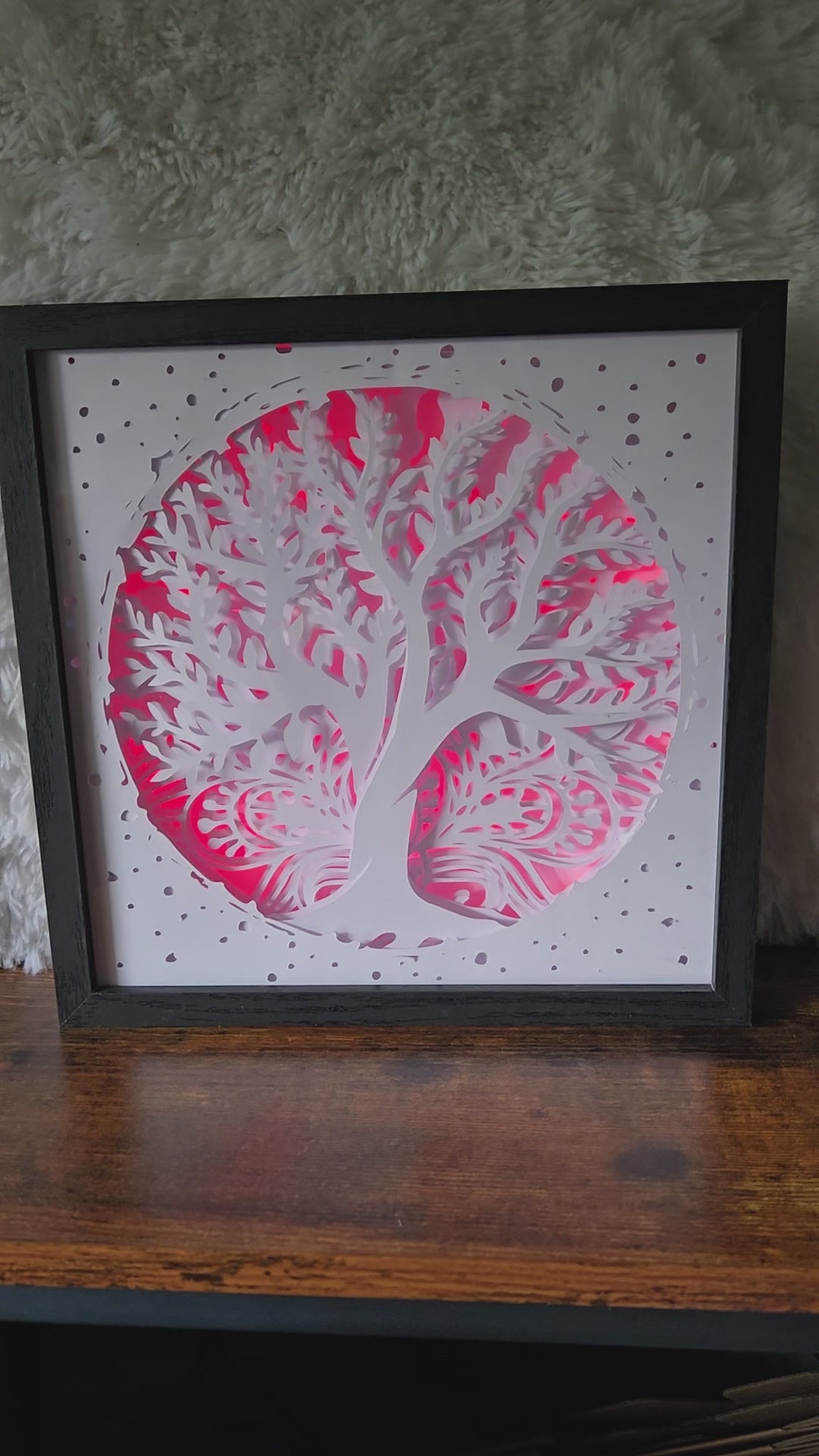 Illuminated 3D Shadow Box