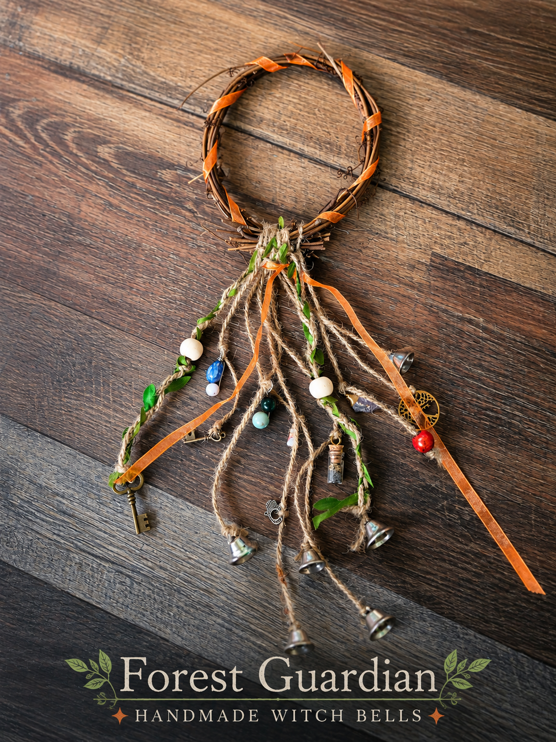 Handmade Grapevine Witch Bells