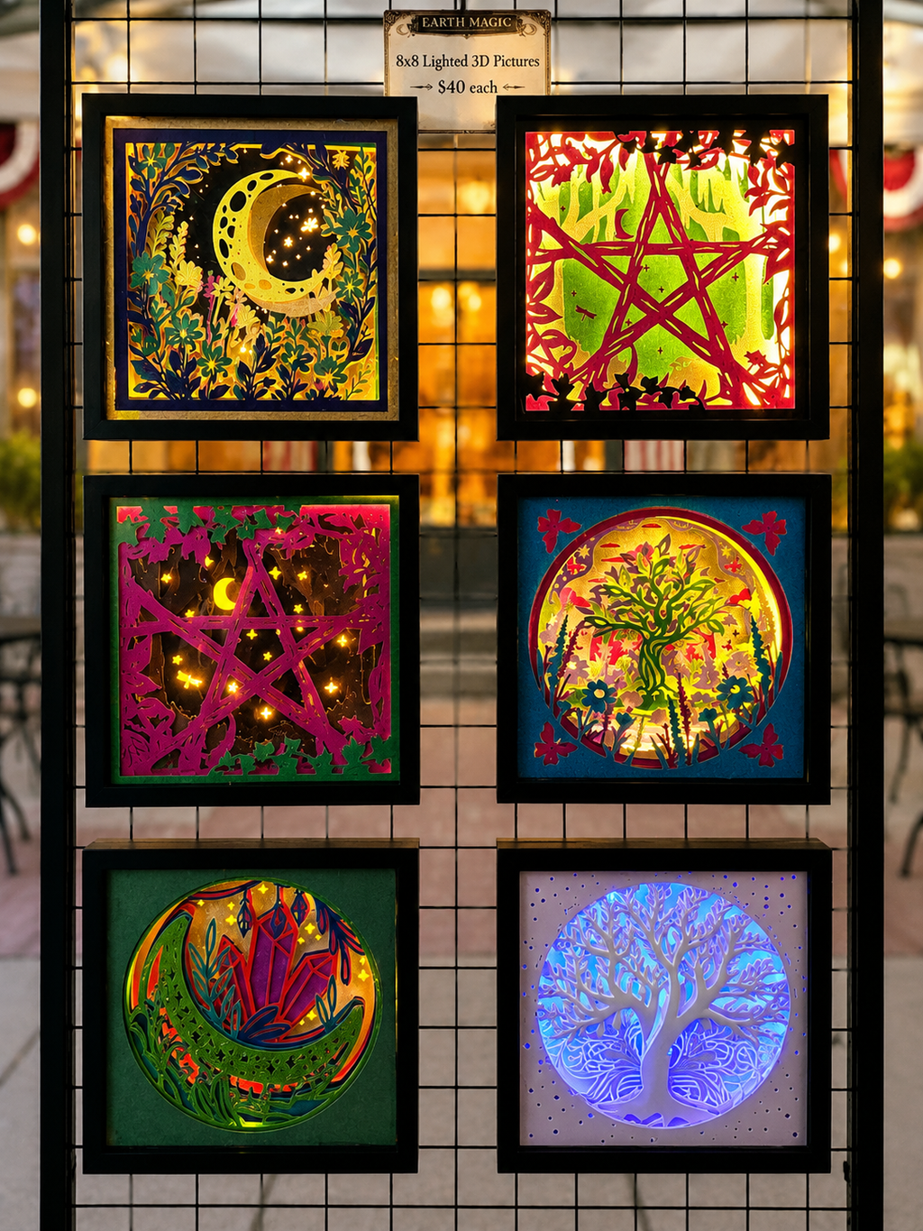 Illuminated 3D Shadow Box