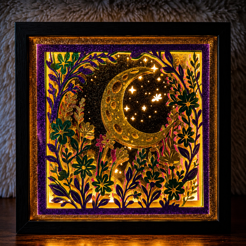 Illuminated 3D Shadow Box