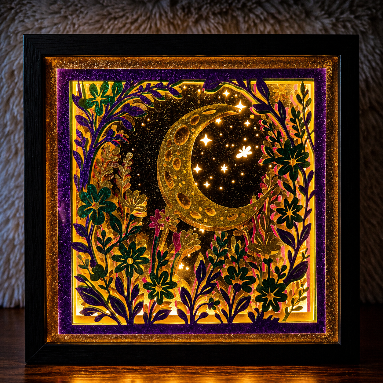 Illuminated 3D Shadow Box