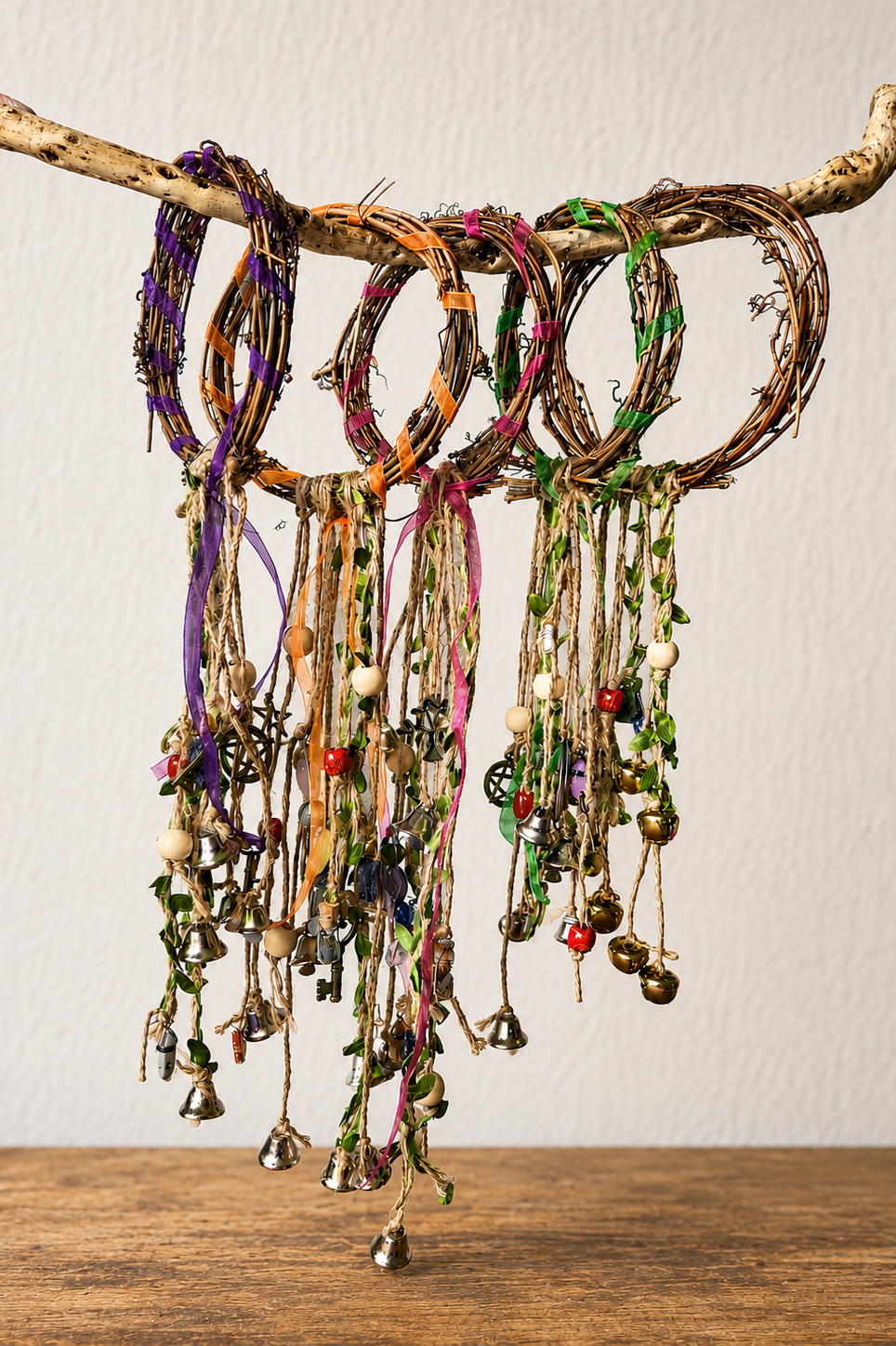 Handmade Grapevine Witch Bells