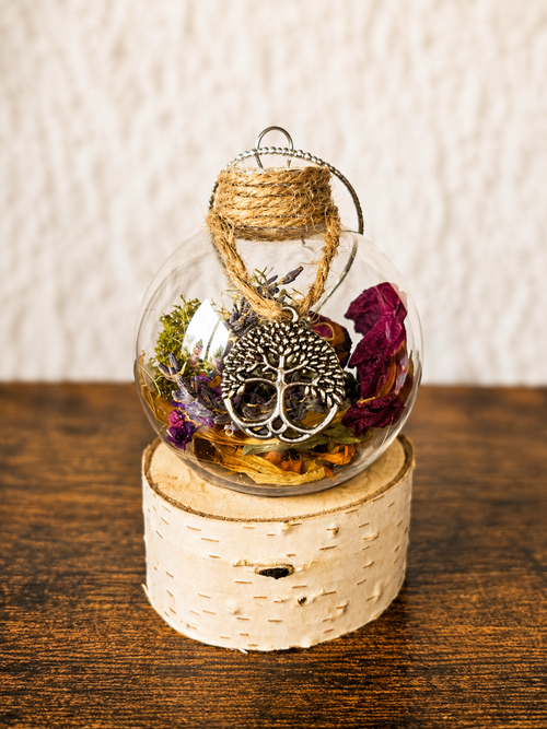 Botanical Spell Ornaments (aka Witch Balls)